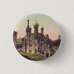 Russian Orthodox Church in Moscow Button