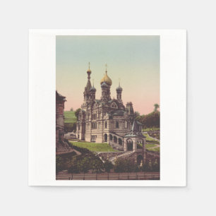 Russian Orthodox Church in Moscow Napkins