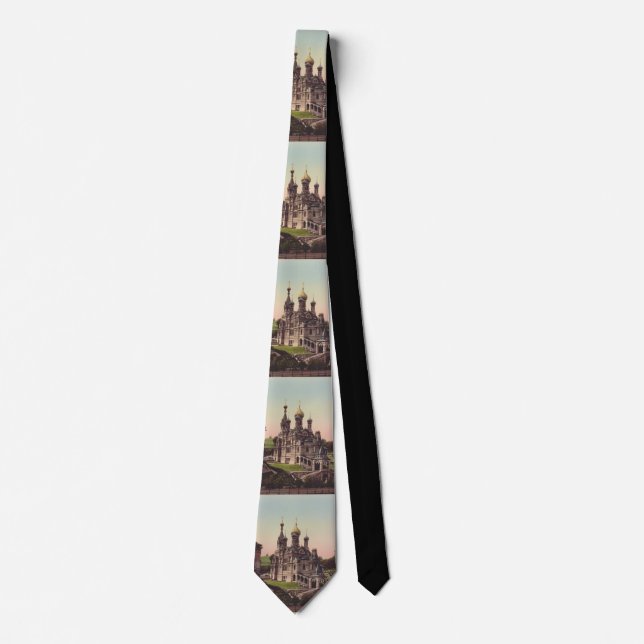 Russian Orthodox Church in Moscow Neck Tie (Front)