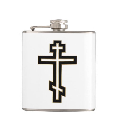 Russian orthodox cross flask