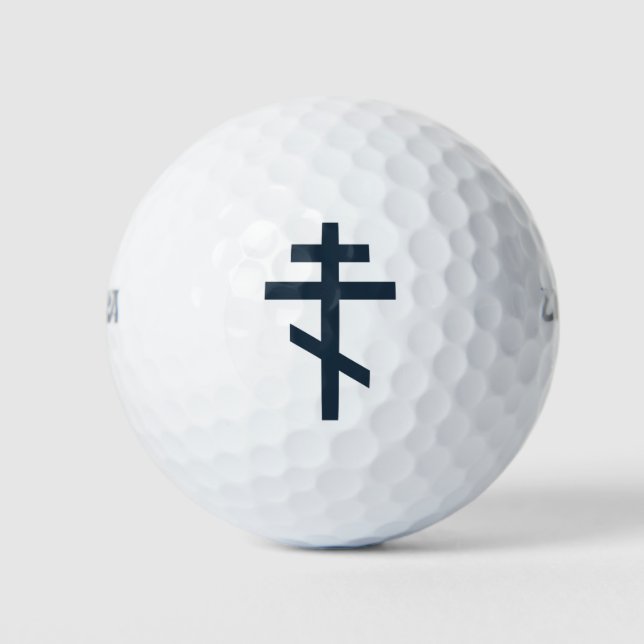 Russian Orthodox cross Golf Balls (Front)