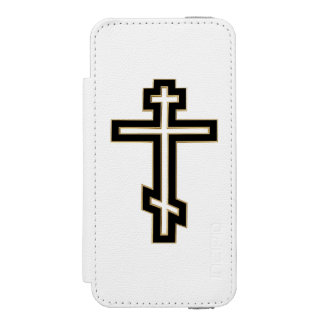 Russian orthodox cross iPhone SE/5/5s wallet case