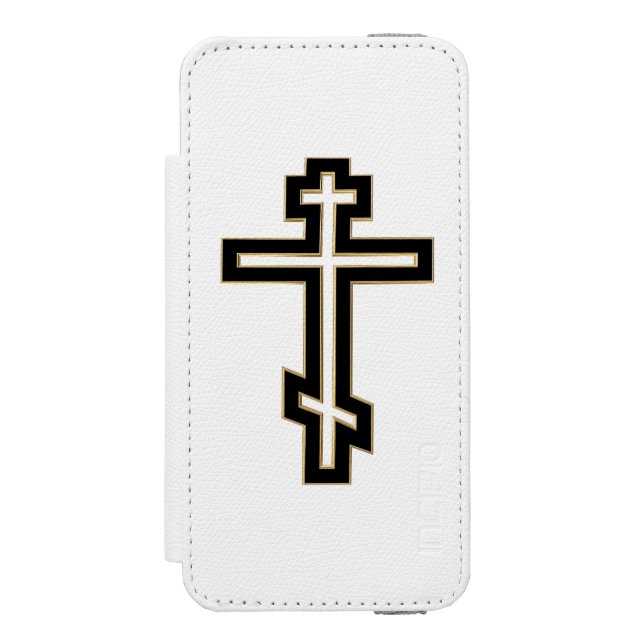 Russian orthodox cross incipio iPhone wallet case (Folio Front)