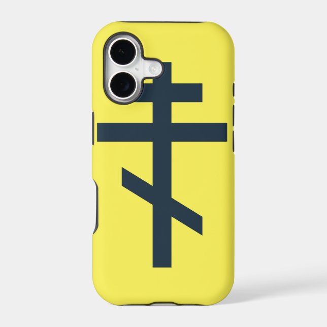 Russian Orthodox cross Iphone Case (Back)