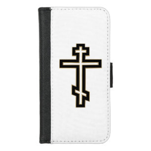 Russian orthodox cross iPhone 8/7 wallet case
