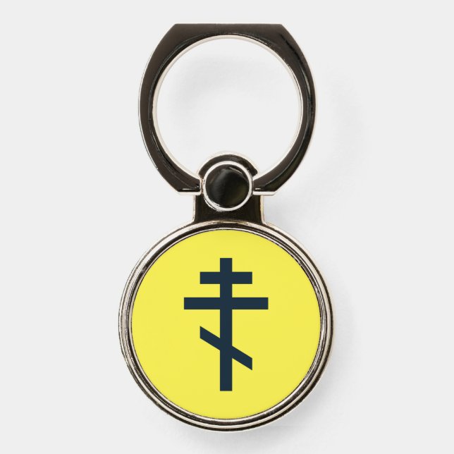 Russian Orthodox cross Phone Ring Stand (Front)