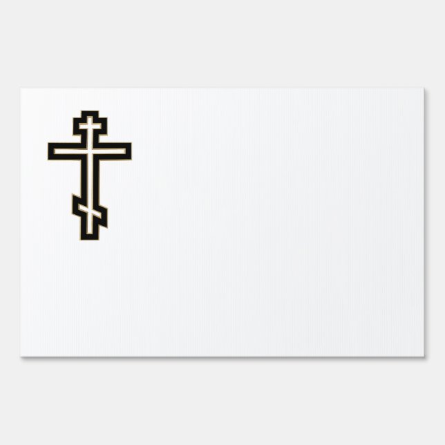 Russian orthodox cross sign (Back)