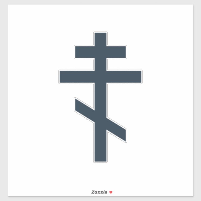 Russian Orthodox cross Sticker (Sheet)