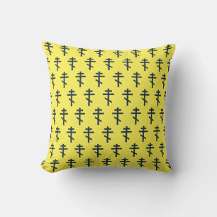 Russian Orthodox cross Throw Pillow