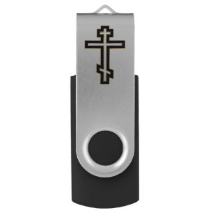 Russian orthodox cross USB flash drive