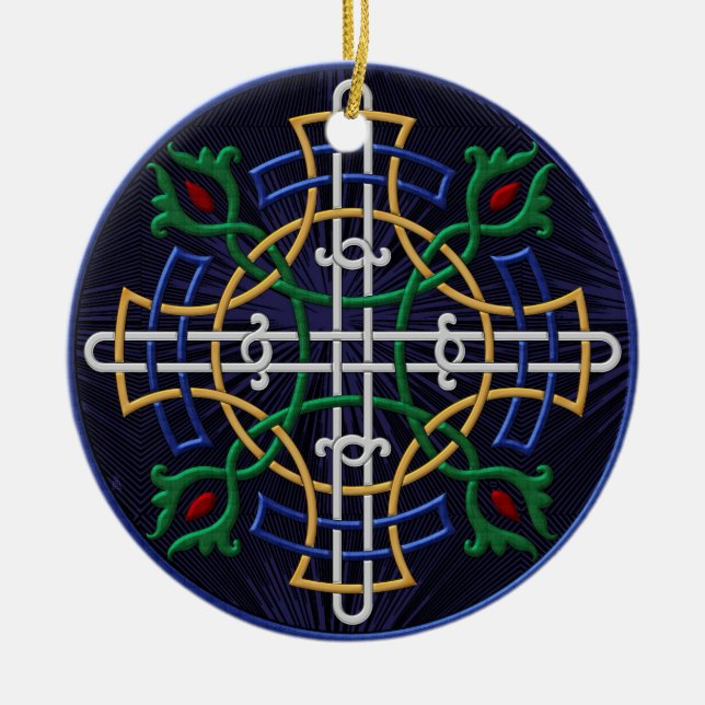 Russian Orthodox Symbol - Personalized Ceramic Ornament (Front)