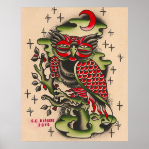 Original owl tattoo design  Other art or illustration contest  99designs