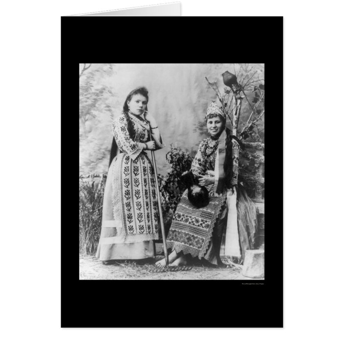 Russian Peasant Women 1901 Greeting Card