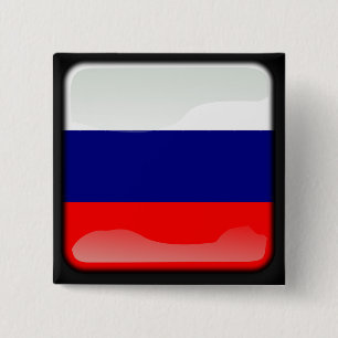 Russian polished flag button
