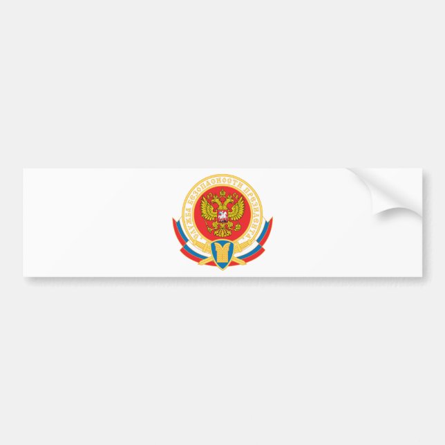 Russian president's security emblem bumper sticker (Front)
