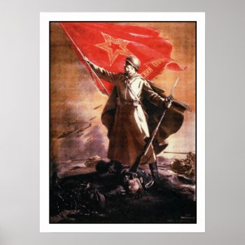 Russian Propaganda Poster From Wwii by cardland at Zazzle