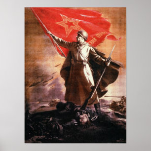 Russian Propaganda Poster from WWII