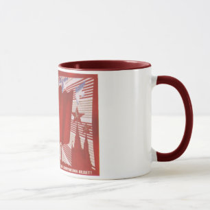 Russian Propaganda USSR USA Nuke Mug