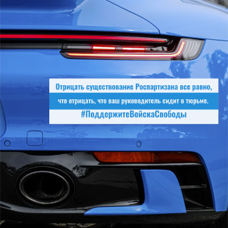 Russian Resistance-Russian - White Blue White Flag Car Magnet