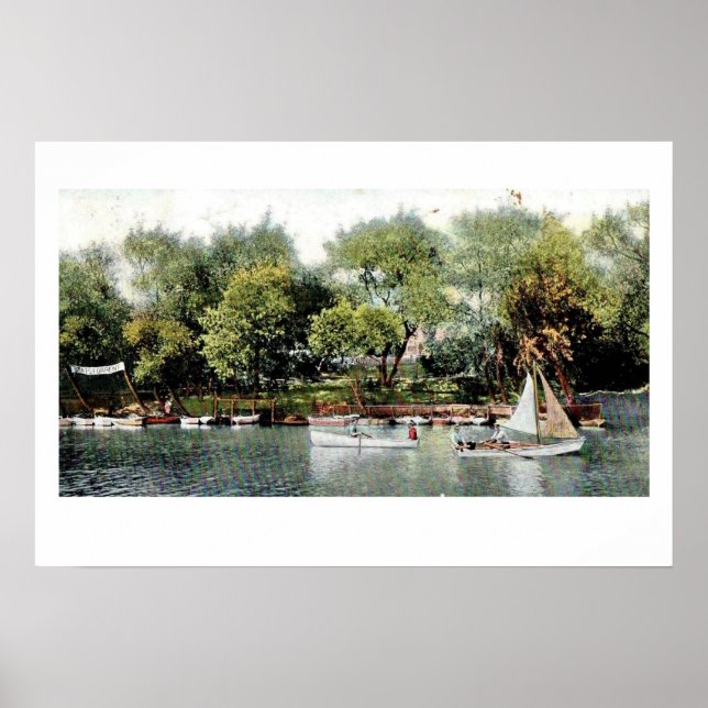 Russian River Boating Poster Print (Front)