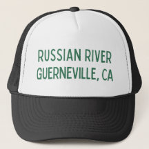 Russian river, Guerneville, CA trucker hat