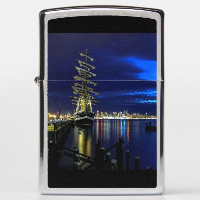 Russian Sailing Ship "Kruzenshtern" Zippo Lighter (Front)