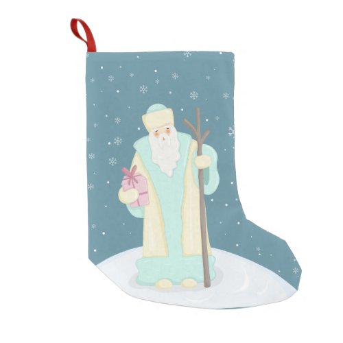 Russian Santa Claus Small Christmas Stocking