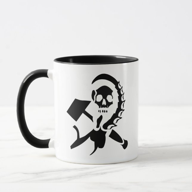 Russian Sickle and Hammer Evil Invasion Mug (Left)