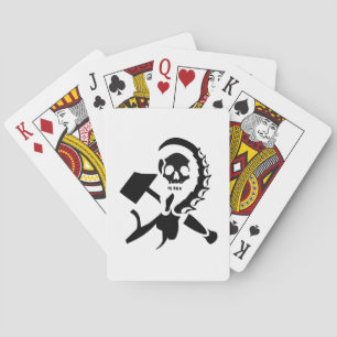 Russian Sickle and Hammer Evil Invasion Poker Cards