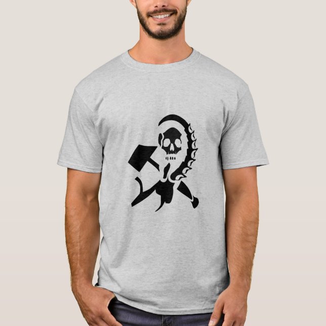 Russian Sickle and Hammer Evil Invasion T-Shirt (Front)