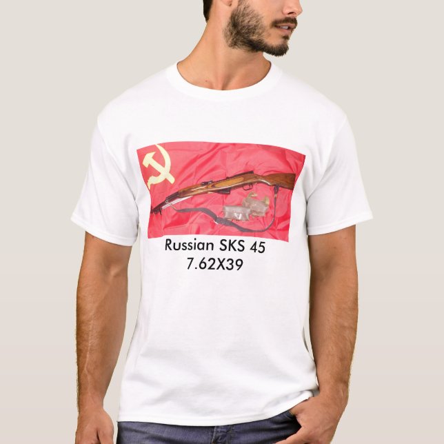 Russian SKS 45  7.62X39 T-Shirt (Front)