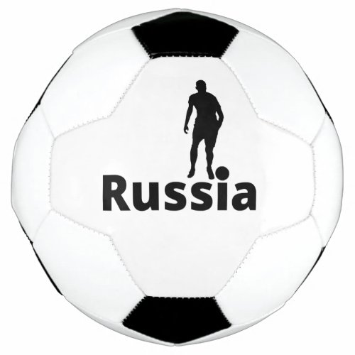 Russian soccer player using dot as ball 
