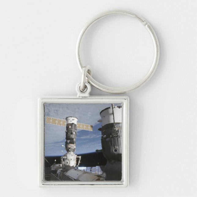 Russian Soyuz and Progress spacecrafts Keychain (Front)