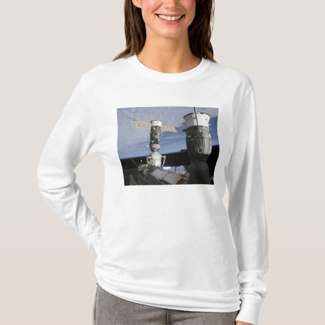 Russian Soyuz and Progress spacecrafts T-Shirt (Front)