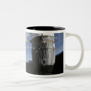 Russian Soyuz and Progress spacecrafts Two-Tone Coffee Mug