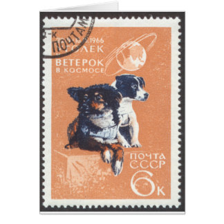Russian Space Dogs 1966 Cosmos 110 Cards