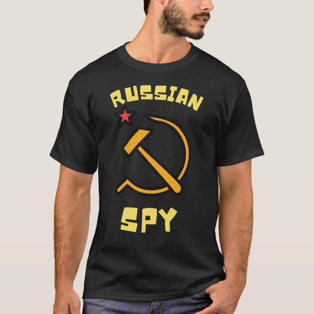 Russian Spy Political Satire Russia Totally Not A T-Shirt (Front)