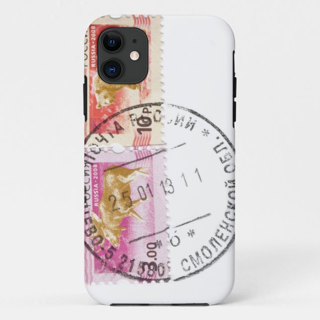 Russian stamps Case-Mate iPhone case (Back)