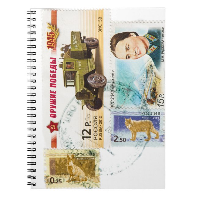 Russian stamps notebook (Front)