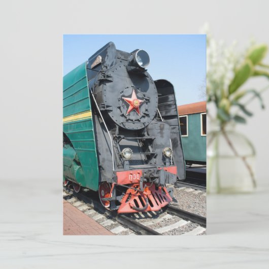 Russian steam locomotive P36-0001. Built in 1950 (Standing Front)