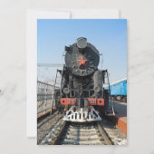 Russian steam locomotive P-0001 Victory (Pobeda). (Front)