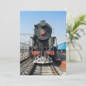 Russian steam locomotive P-0001 Victory (Pobeda). (Standing Front)