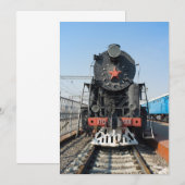 Russian steam locomotive P-0001 Victory (Pobeda). (Front/Back)