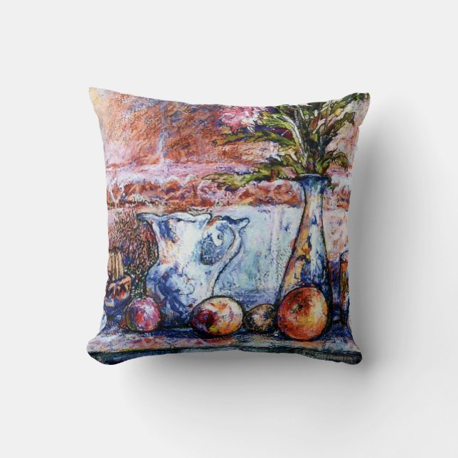 Russian Still Life by Alexandra Cook Throw Pillow (Front)