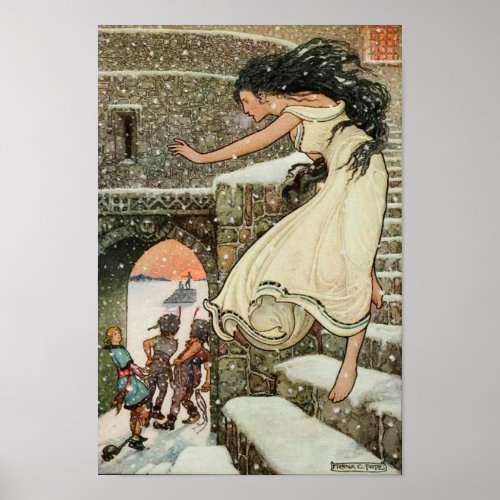 Russian Storybook Princess Frank Pape Art Poster