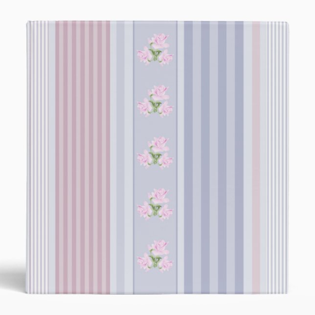 Russian, striped , patchwork 3 ring binder (Front)
