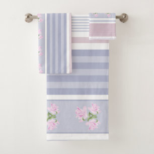 Russian, striped , patchwork bath towel set