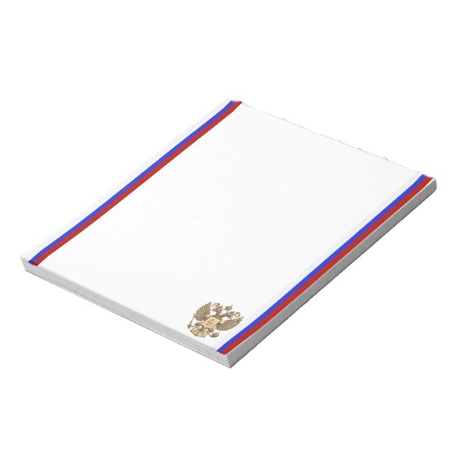 Russian stripes flag notepad (Rotated)