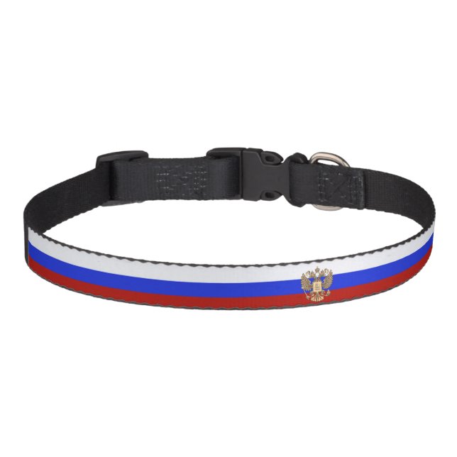 Russian stripes flag pet collar (Front)