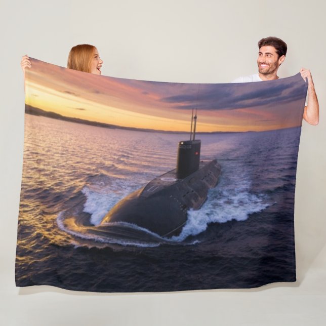 RUSSIAN SUBMARINE FLEECE BLANKET (In Situ)